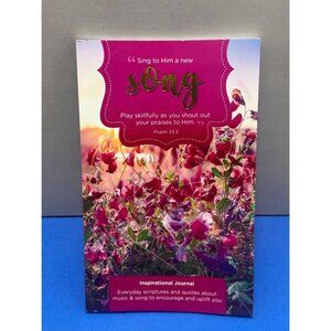 Sing To Him Inspirational Journal With Bible Verses & Lined Pages For Writing